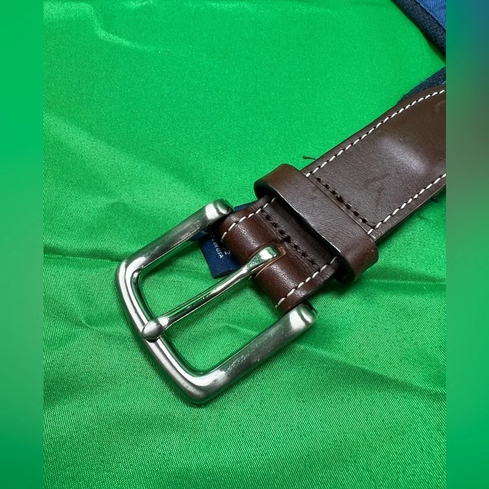 Vineyard Vines Santa Whale Canvas Boy's Belt Blue Moonshine Size 32